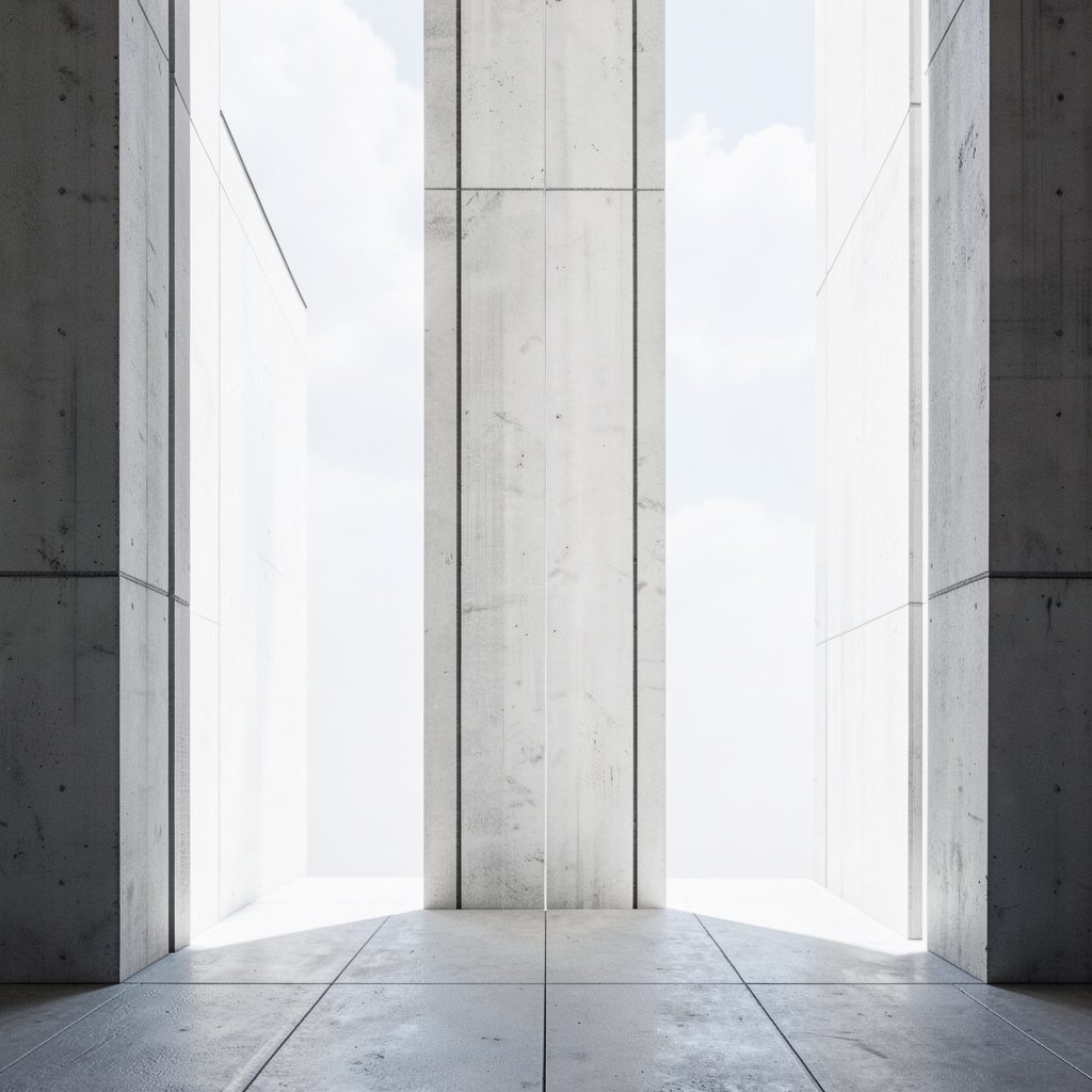 A gallery interior with white walls, wooden floors, and framed artwork, bathed in natural light.